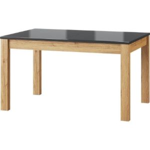 Obrazek Stół rozkładany Kama 136/210x90 cm dąb camargue/czarny połysk