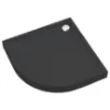 Obrazek Brodzik półokrągły Black Mat 80x80x12 R55 Espera Plus AQM4633CMG