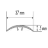 Obrazek Listwa progowa LW 37 5W1 0,93 C-32 szampan